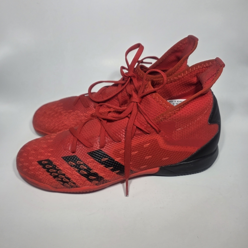 Adidas Predator Freak .3 Soccer Shoes Red Black Size 6.5 Excellent Condition